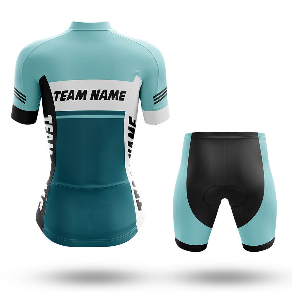 Custom Team Name M1 Blue - Women's Cycling Kit