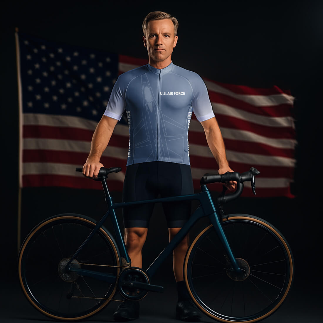 Air Force Cycling Jersey for Men