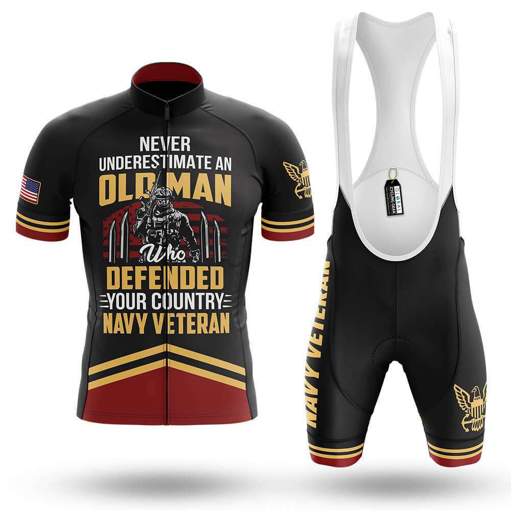 U.S. Navy Veteran Old Man V2 - Men's Cycling Kit
